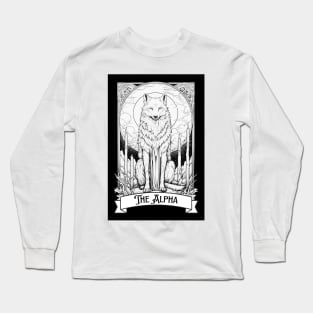 Wolf Tarot Card Long Sleeve T-Shirt